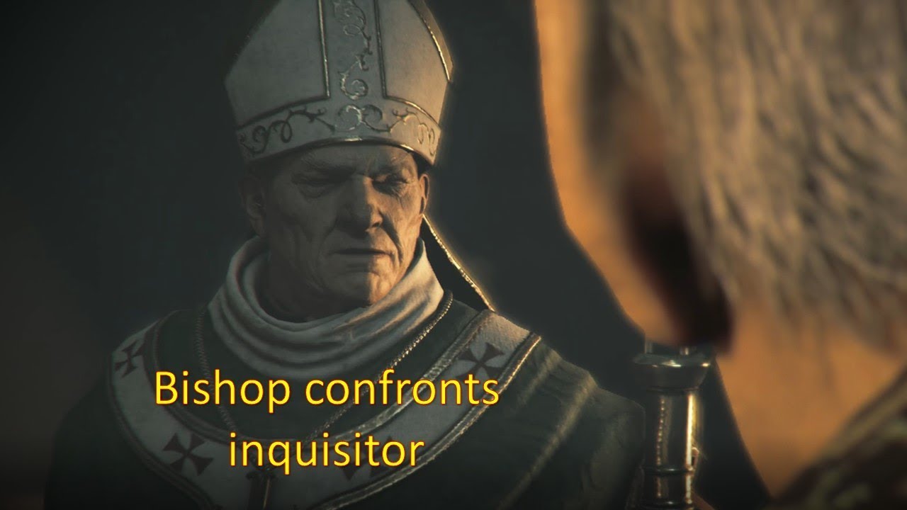 A Plague Tale: Innocence - Archbishop confronts Grand Inquisitor