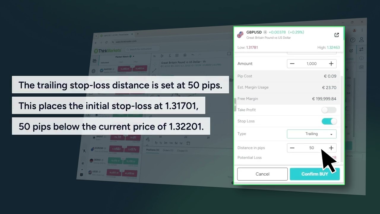 ThinkTrader&rsquo;s newest tool: Trailing Stop-Loss