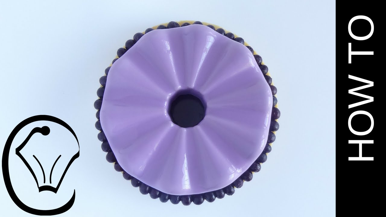 Shiny Mirror Glaze Blueberry Cheesecake Entremet by Cupcake Savvy's Kitchen