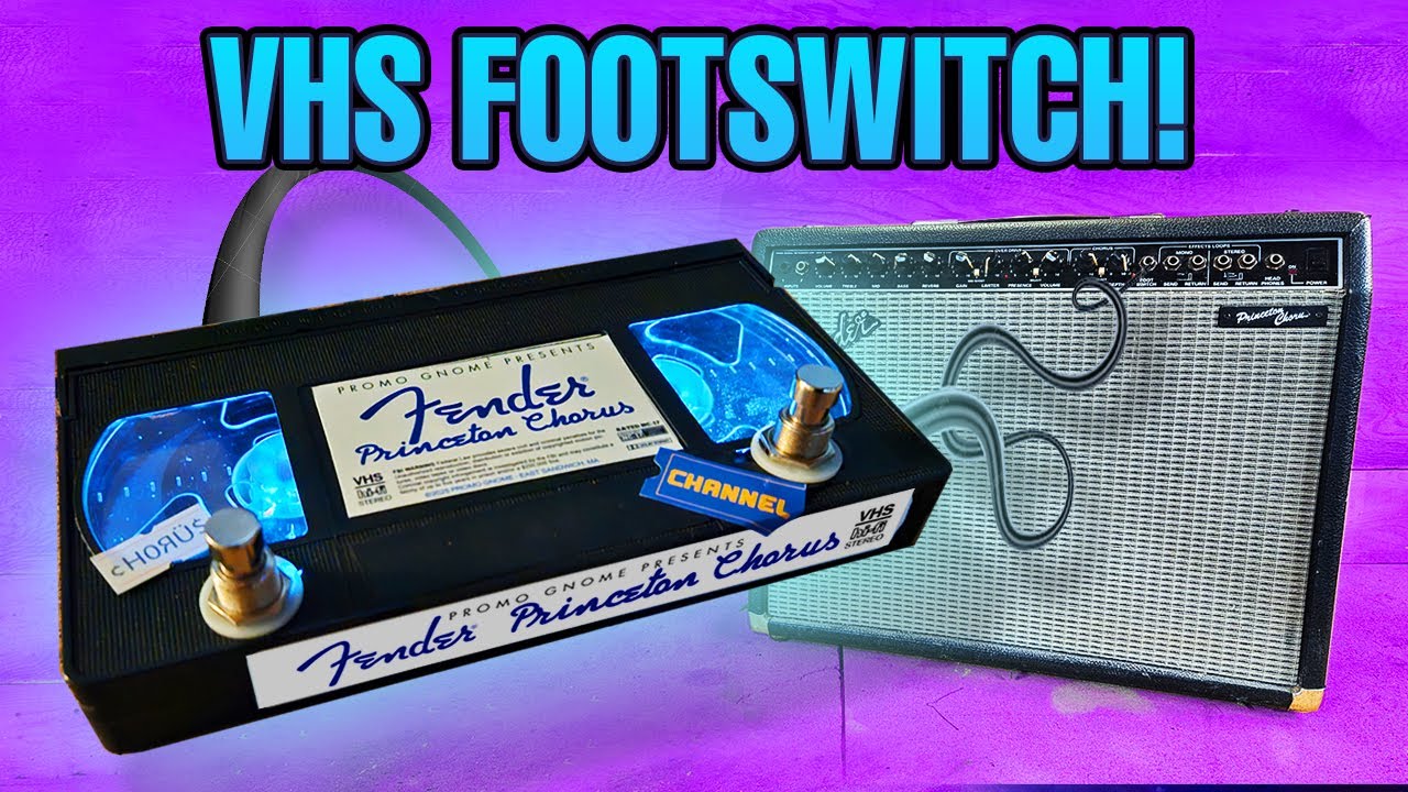 Turning a VHS cassette into an amp footswitch