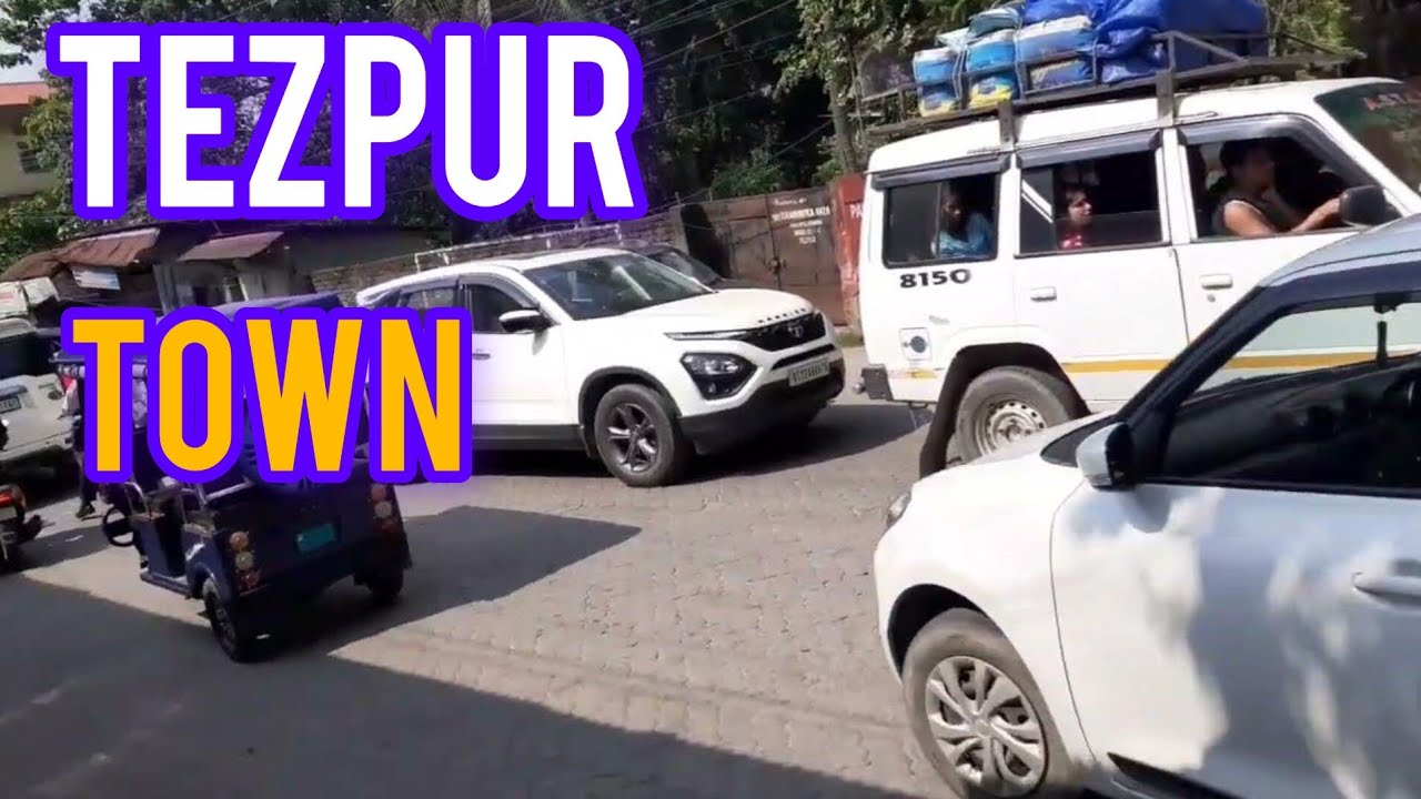 Tezpur Town City in Assam is India, ​​Road vlog video Tezzpur Really Clean ||