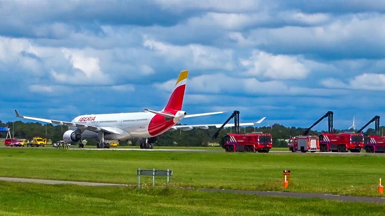 Iberia Airbus A330-300 aborted take off! Polderbaan (36L) Amsterdam Schiphol Airport 25-08-2021
