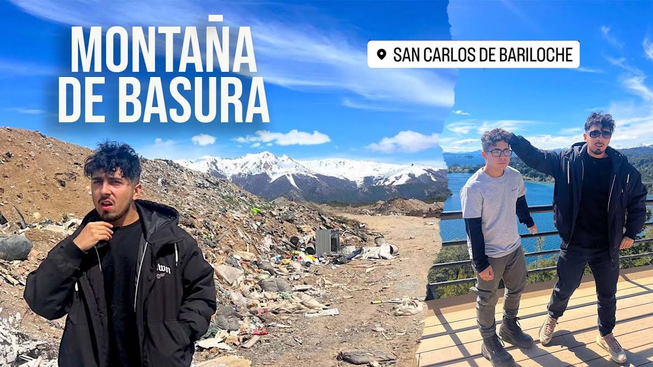 A BARILOCHE con mi HERMANO MENOR: Montaña de BASURA- LADO B de la Ciudad - Maravillas Naturales 🏔️