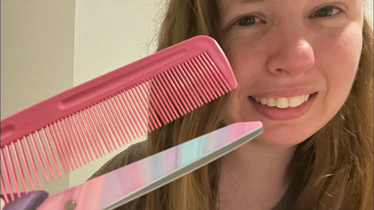 ASMR haircut (￼real camera touching) 