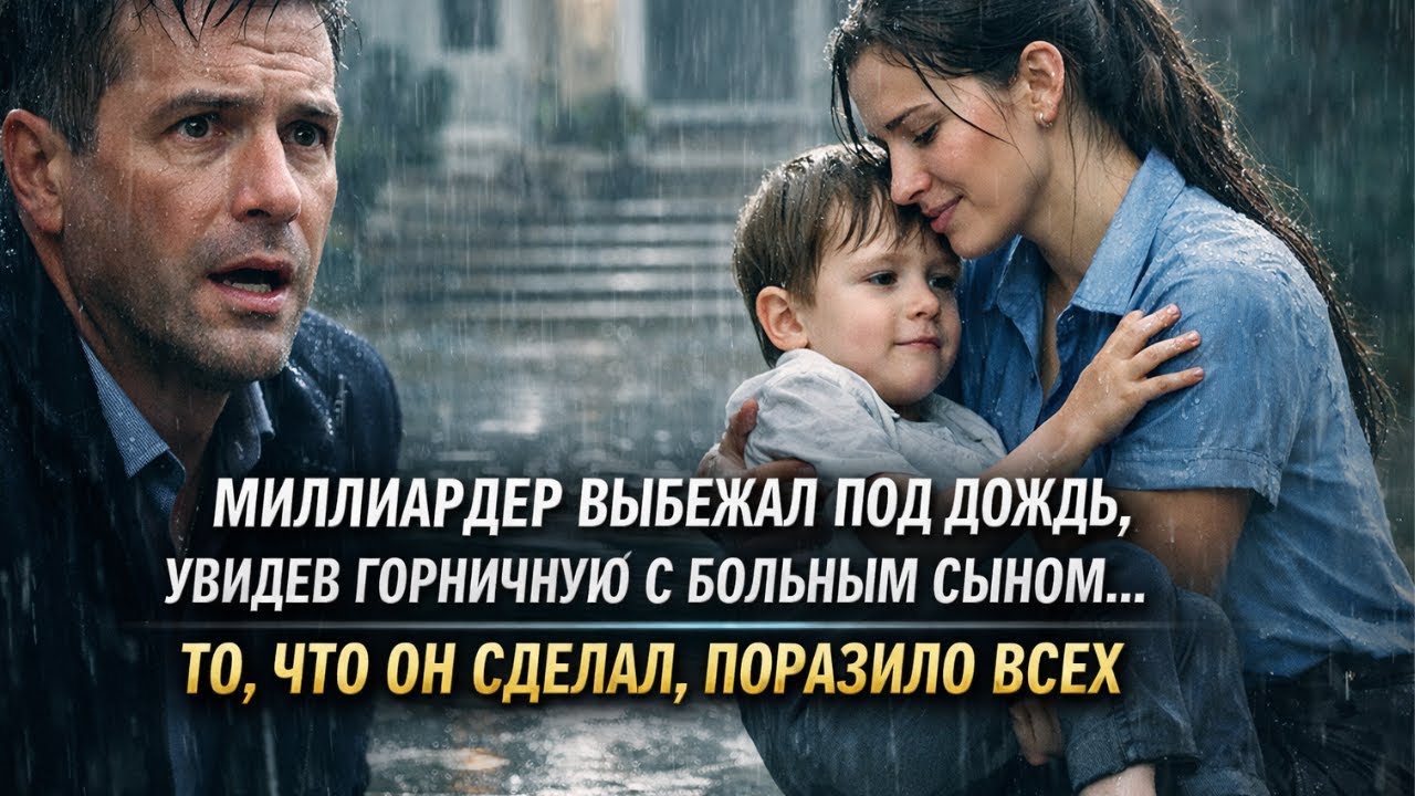 Что сделал миллиардер, увидев горничную с его инвалидом сыном История, которая трогает сердце