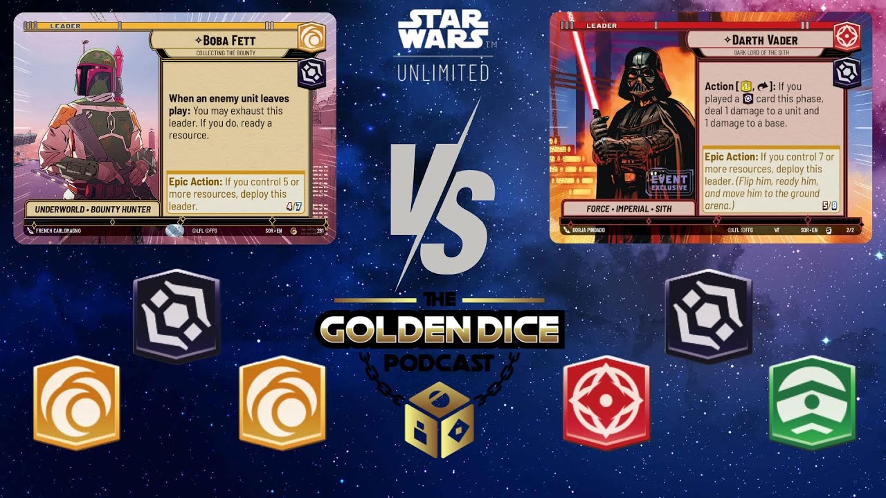 Vader Command vs Boba Cunning | Star Wars Unlimited | Gameplay