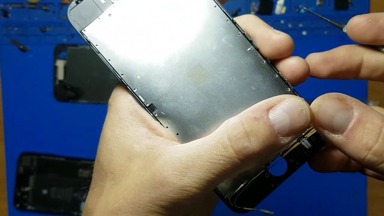Iphone 7 порвали шлейф-ремонтируем
