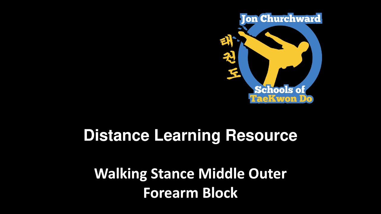 Walking Stance Middle Outer Forearm Block