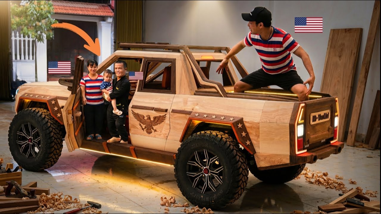 He Built an Entire Vehicle Out of Wood