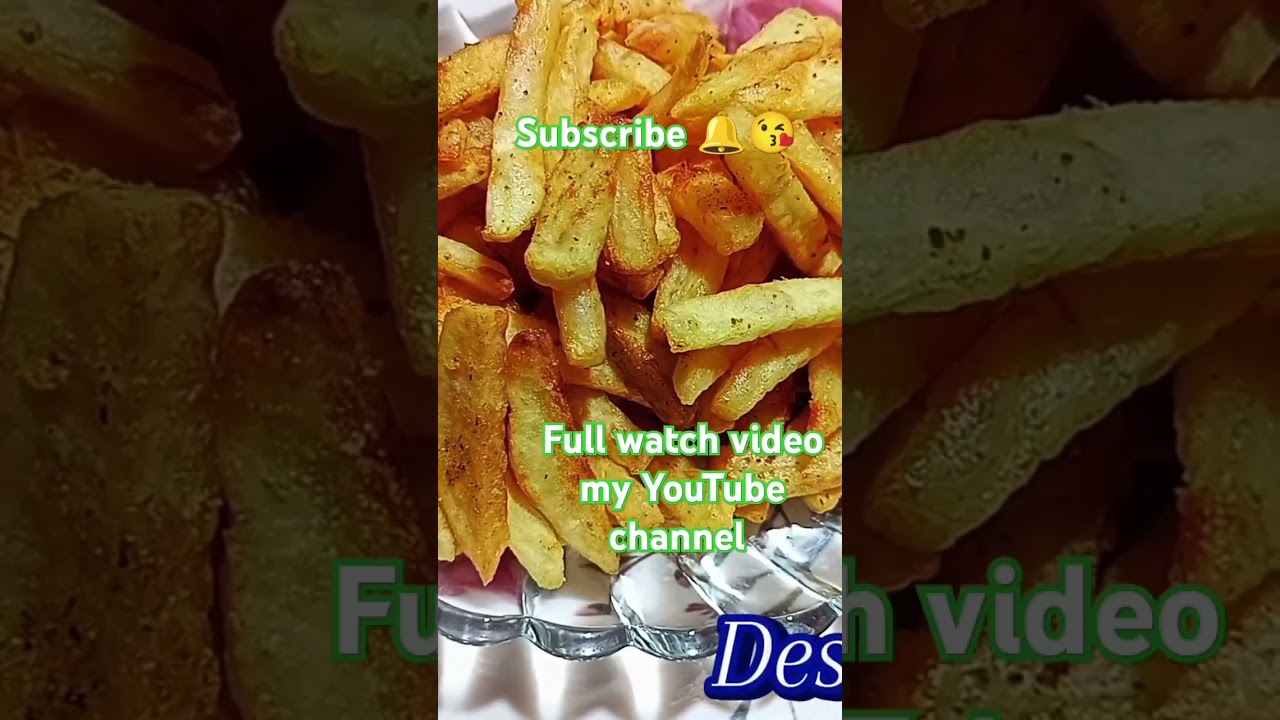 KFC & McDonald crispy french fries potato snacks recipe by desihome1214 