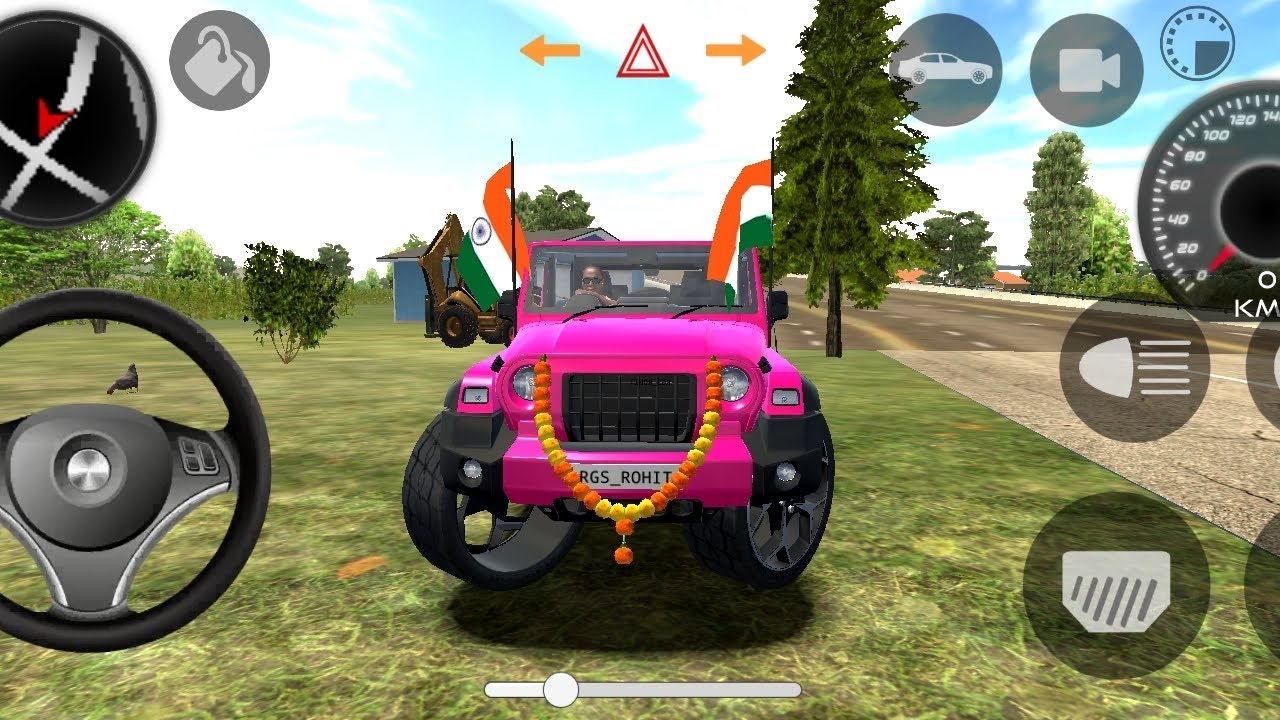 Modified Mahindra Thar 😈 games: india white thar (gadi wala games) car game Android gameplay 