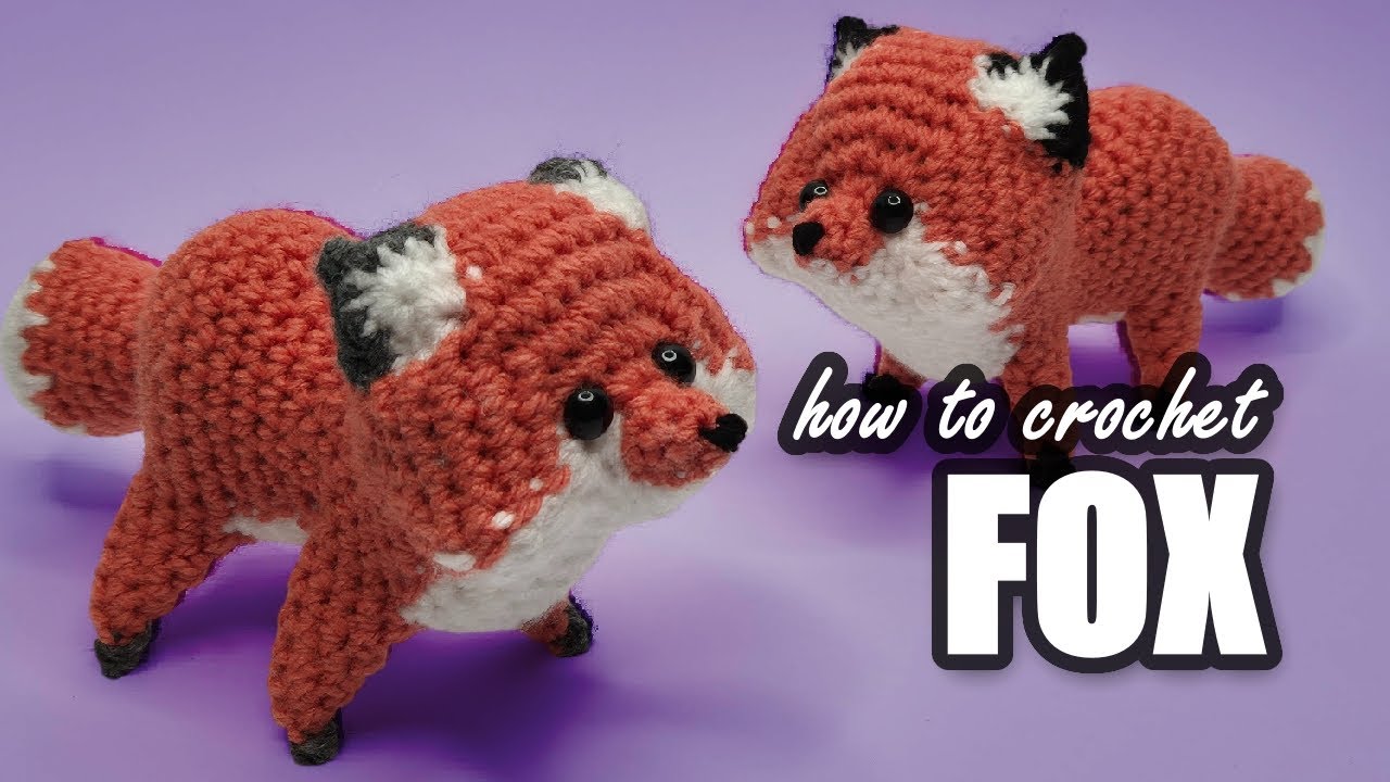 This fox is made all in one piece! [Crochet pattern & tutorial]