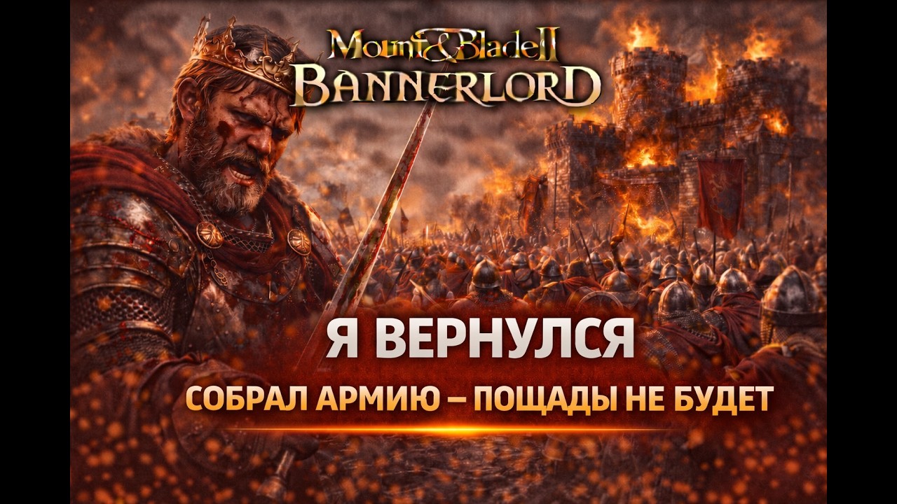 Mount & Blade II: Bannerlord — Я ВЕРНУЛСЯ ⚔️ СОБРАЛ АРМИЮ — ПОЩАДЫ НЕ БУДЕТ