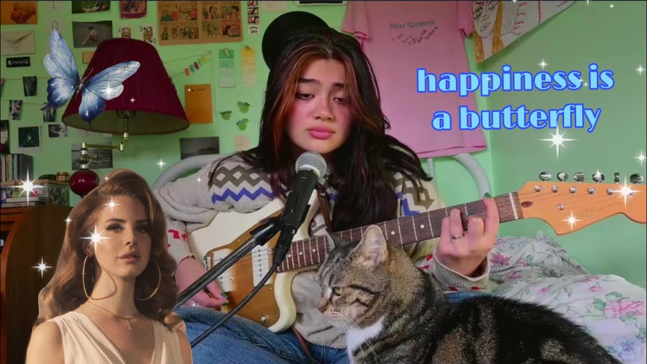 happiness is a butterfly by lana del rey - cover