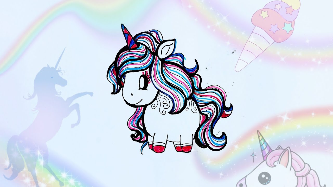 DRAW a Beautiful Unicorn that is REALLY Easy to Draw