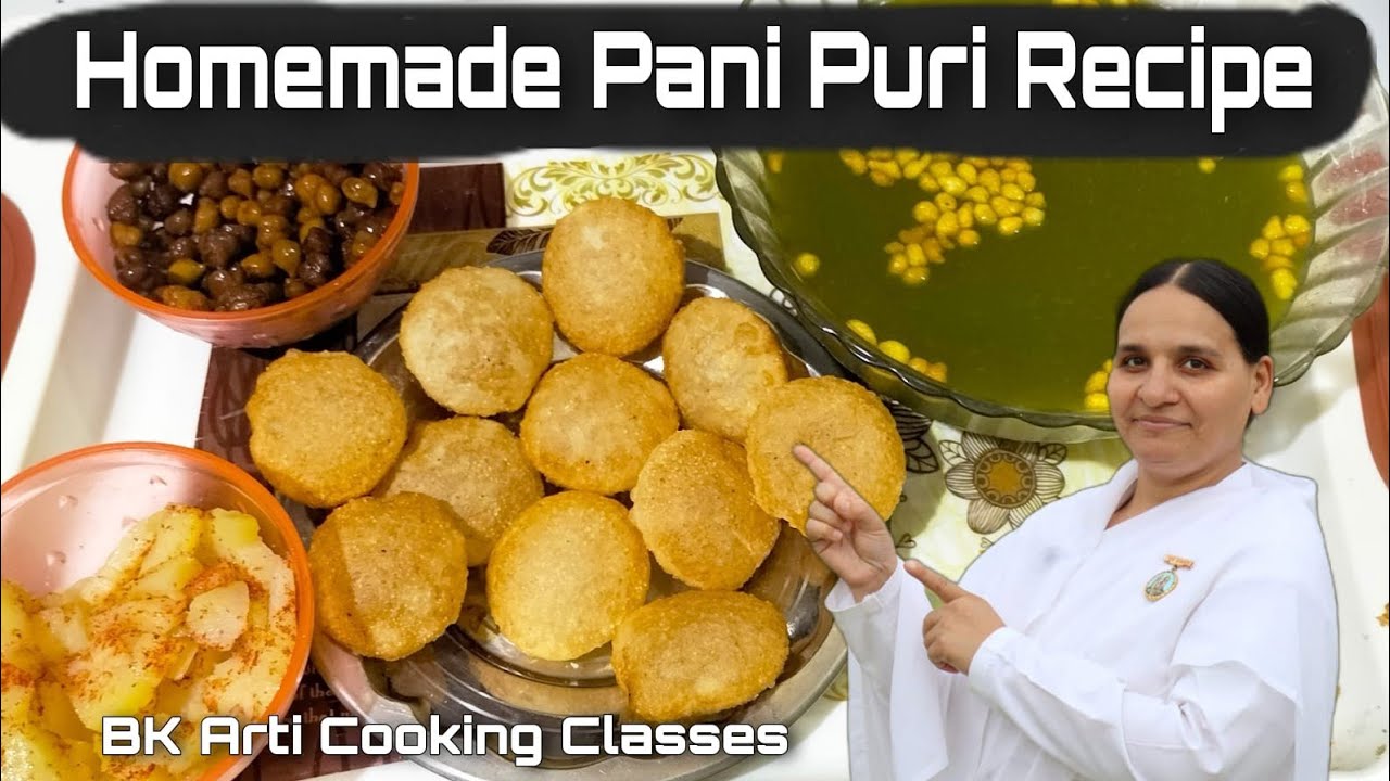 Homemade Pani Puri Recipe घर पर बनाएं बहुत आसान तरीके से फूले फूले गोलगप्पे और टेस्टी पानी Bk Arti