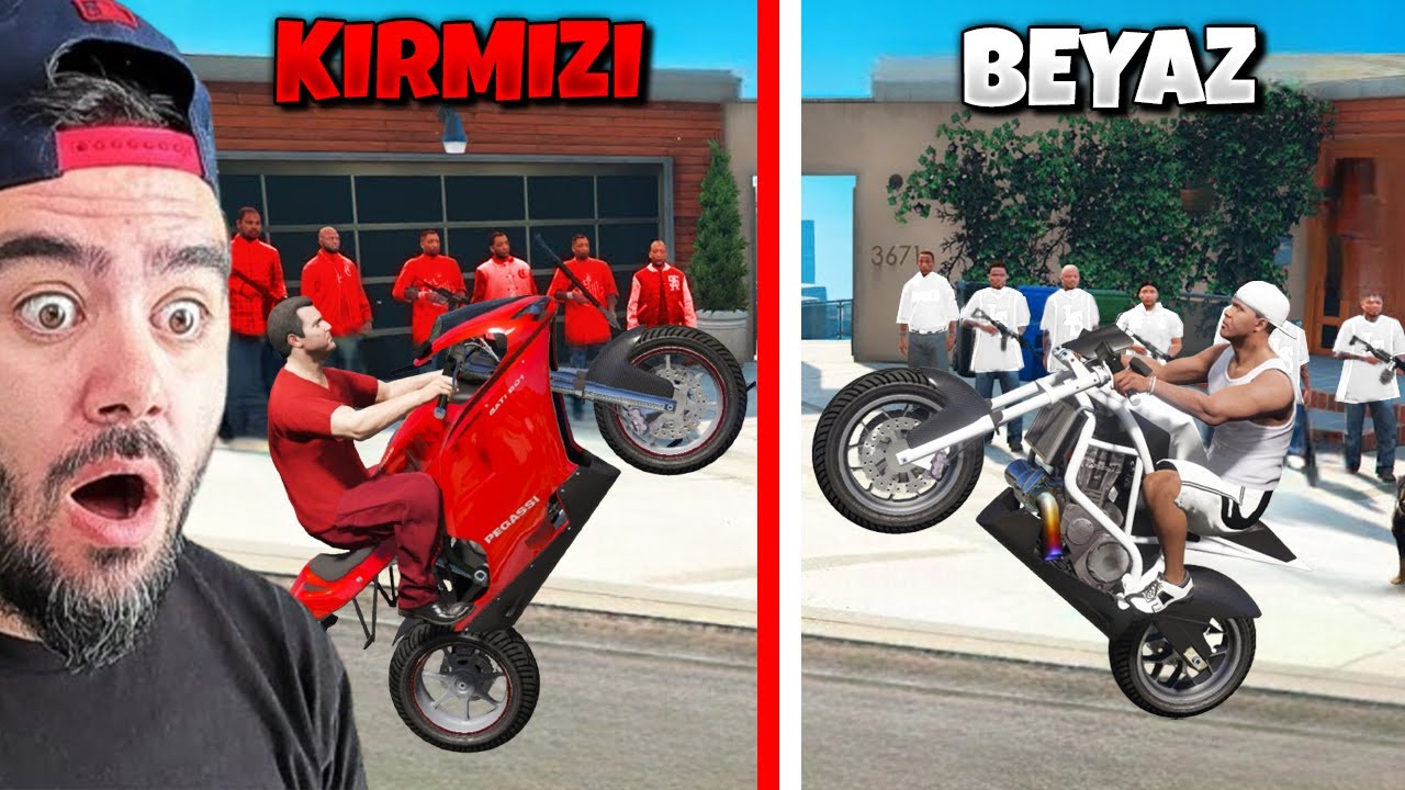 FRANKLIN BEYAZ TAKIM KIRMIZI TAKIMA KARŞI MOTOR BULDU - GTA 5 MODS