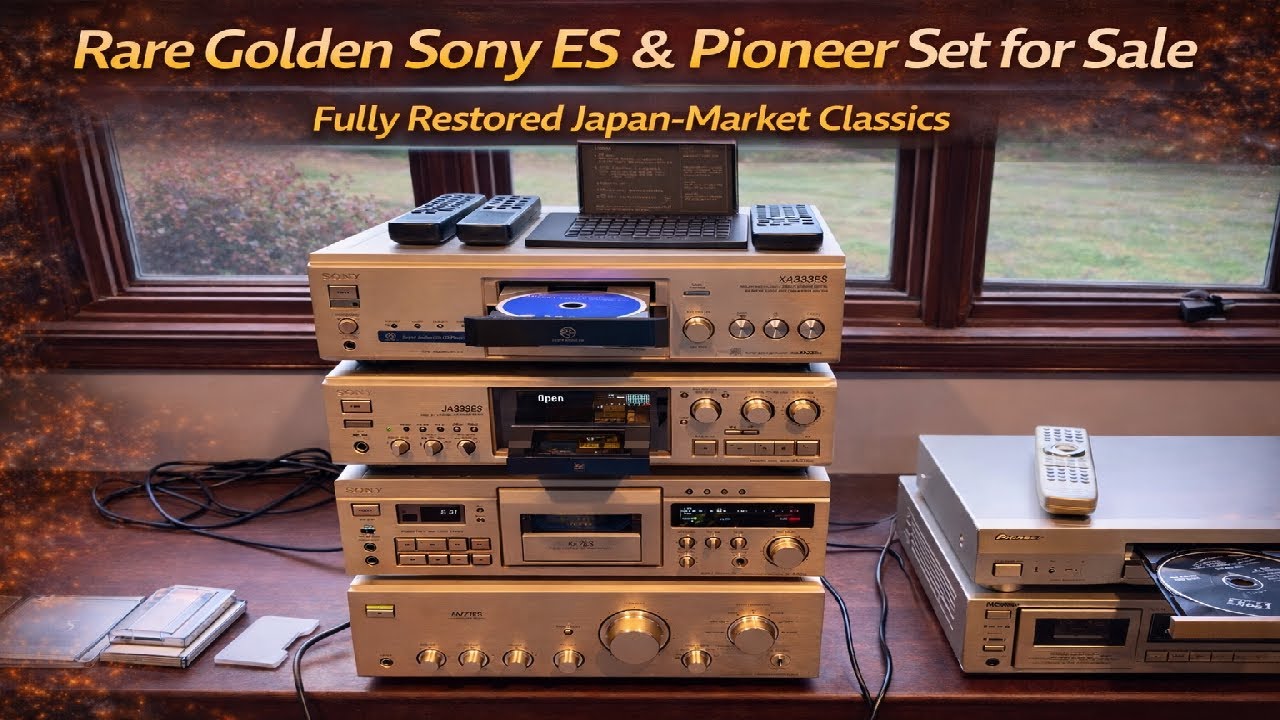 Редкий золотой комплект Sony ES и Pioneer продаётся | Полностью отреставрированная классика японс...