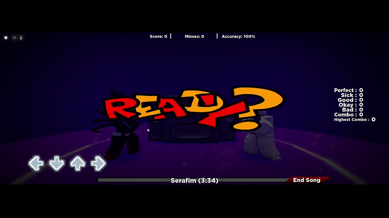 playing a lot of FNF Remix on Roblox