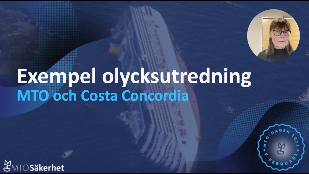 Varför gick Costa Concordia på grund? – MTO-expert Lena Kecklund ger inblick i utredningen