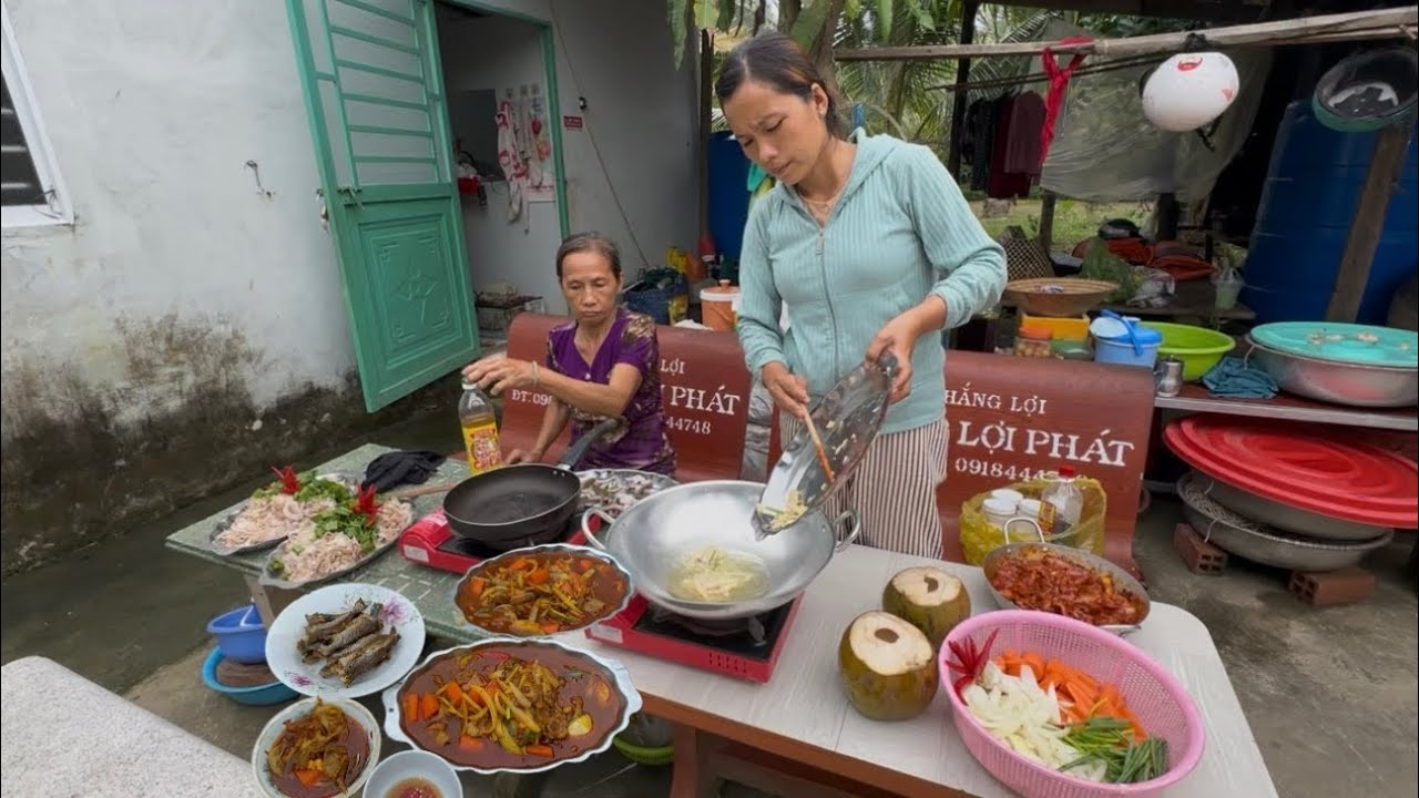 Làm món ăn theo yêu cầu của Ông Việt Kều Bình Dương 