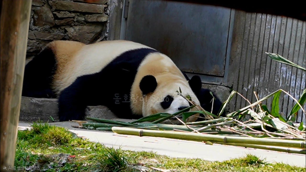 오늘도 푸짜렐라~?푸짜렐라~!! | 2월 17일 오후(푸바오 실시간) Panda Fubao