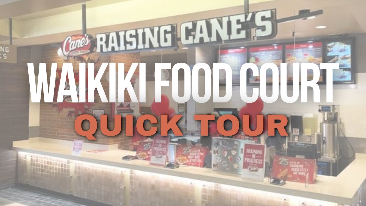 Cheap Food in Waikiki: Walk Thru of the Food Court at Royal Hawaiian Center