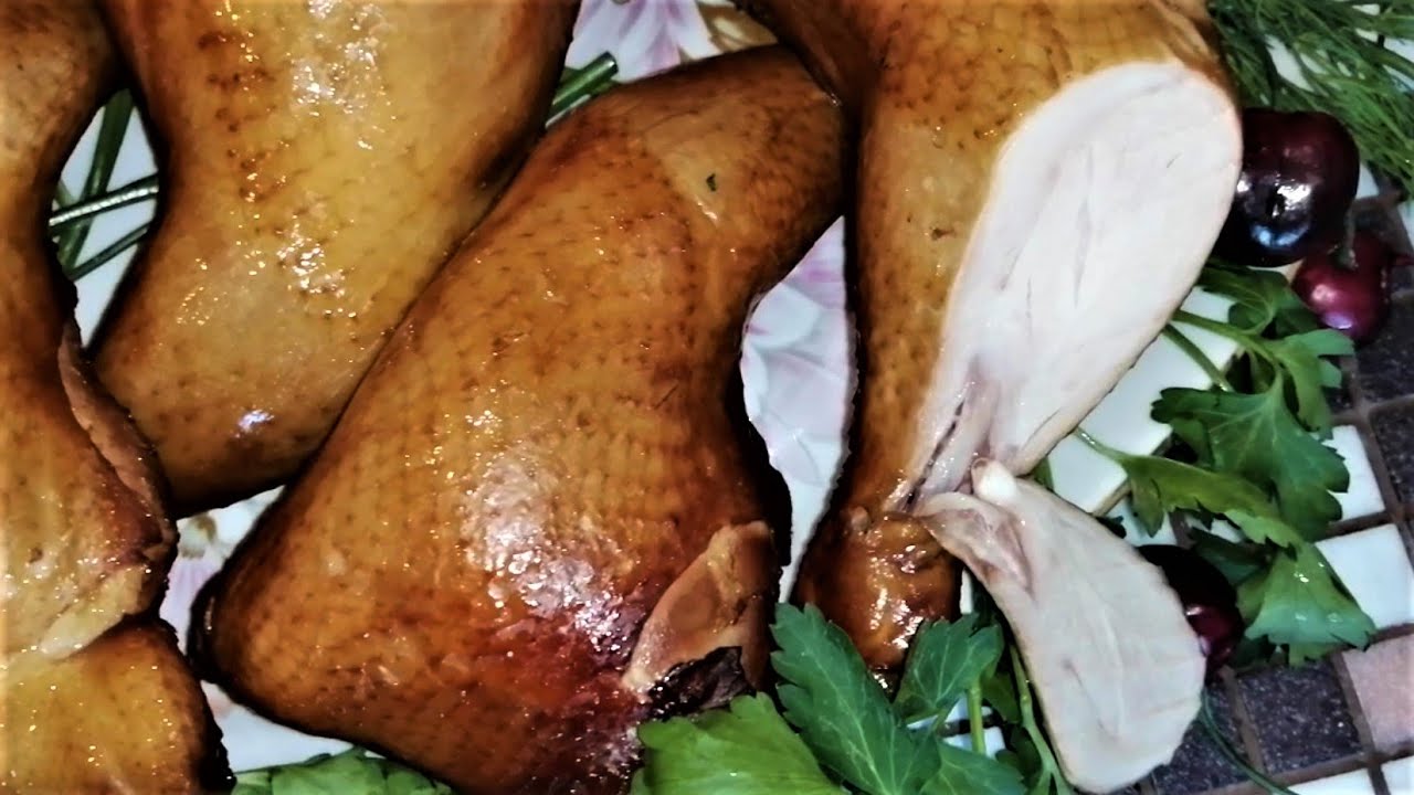 Куриные Окорочка Копчено-Вареные(без Маринада)/Сухой Посол для Горячего Копчения/Копченые Ножки/(0+)
