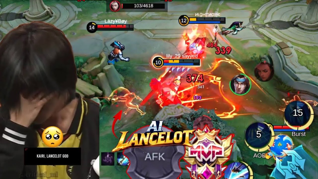 AI  Lancelot plays  better Then humans?  #mobalegends5v5 #mlbb #mobalegends 