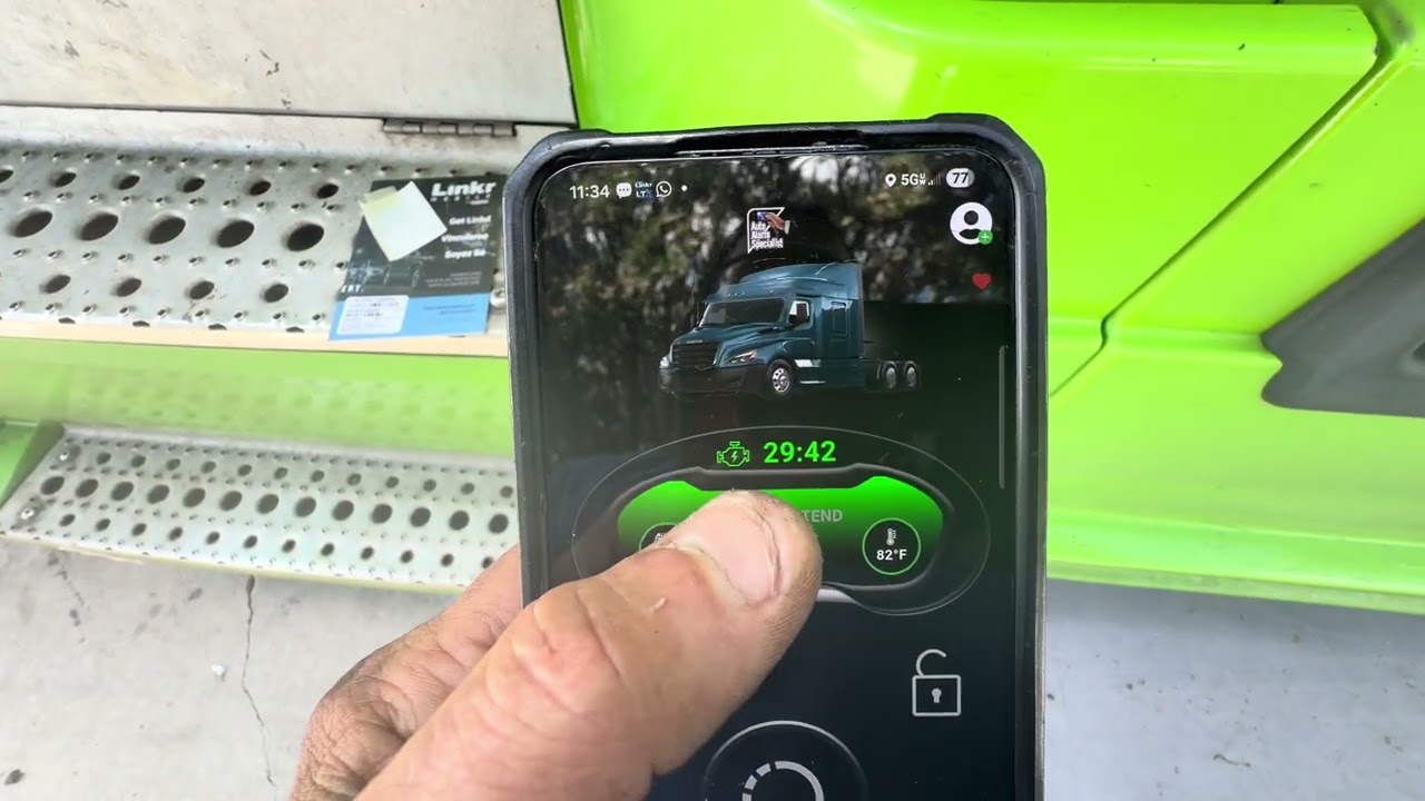 Самостоятельная установка системы дистанционного запуска двигателя на Freightliner Cascadia.
