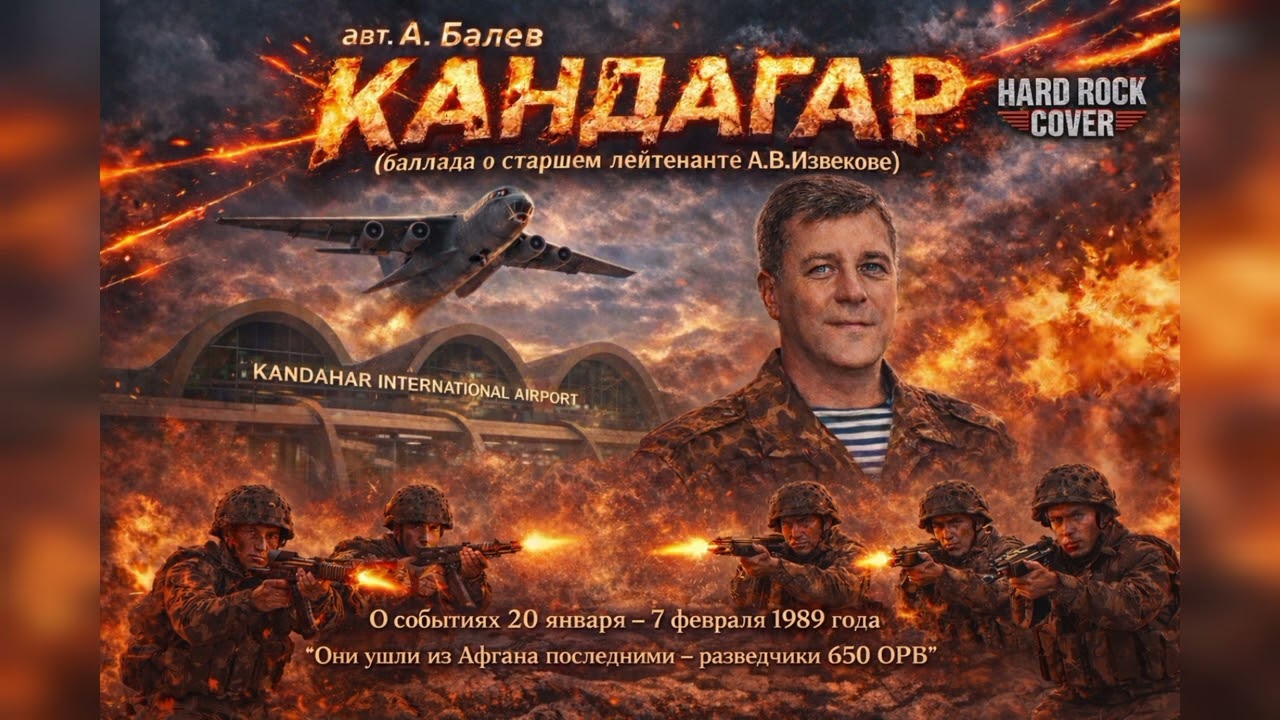 Кандагар. Баллада о старшем лейтенанте А.В.Извекове (А. Балев) #рок #музыка #песни #афган 