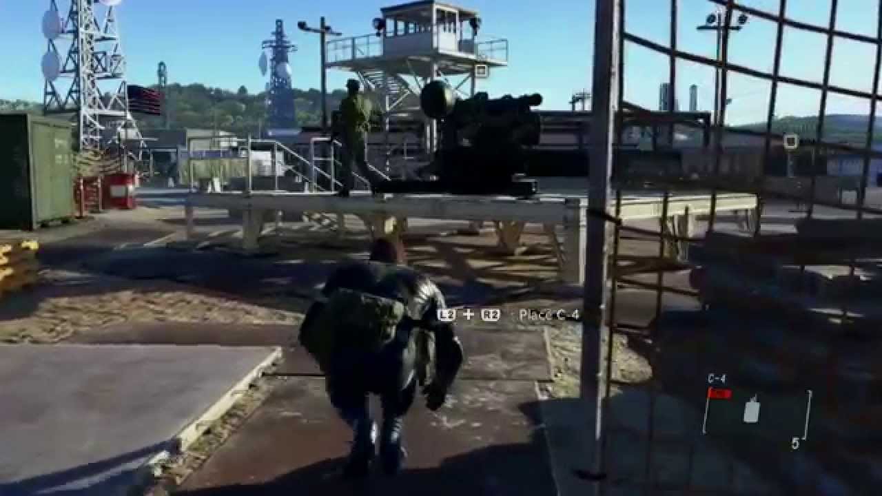 MGSV: Ground Zeroes - Destroy the Anti-Air Emplacements Hard S Rank No Kill No Alert No Reflex