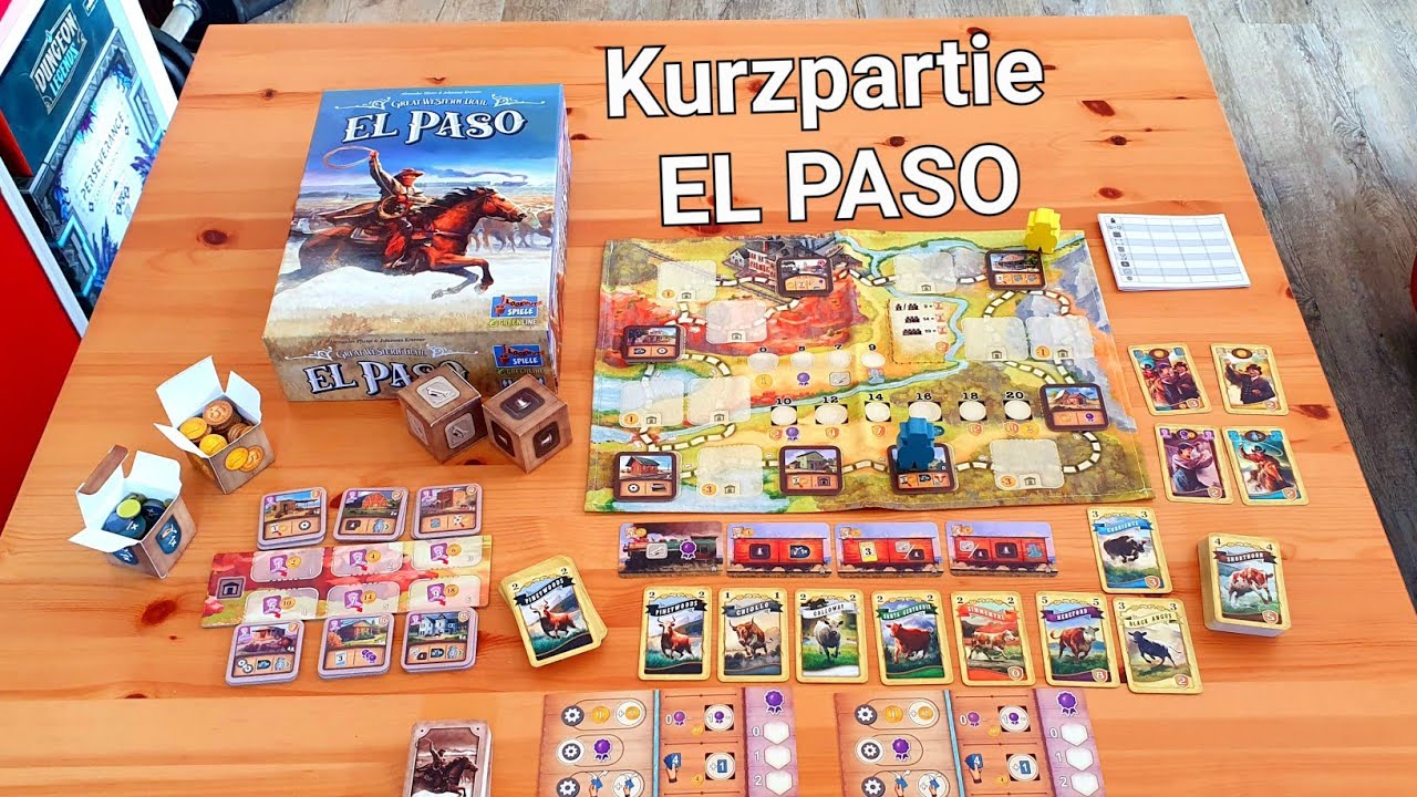 Kurzpartie GWT EL PASO, taktisches Cowboy-Spiel um die wertvollsten Rinder // #brettspielvibes