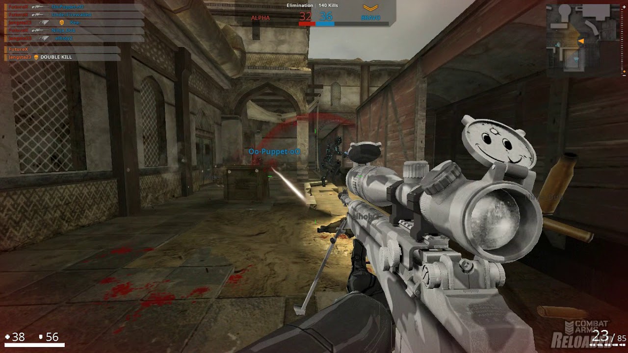 Combat Arms Cyborg Ingram and Snow Camo weapons gameplay in HD!