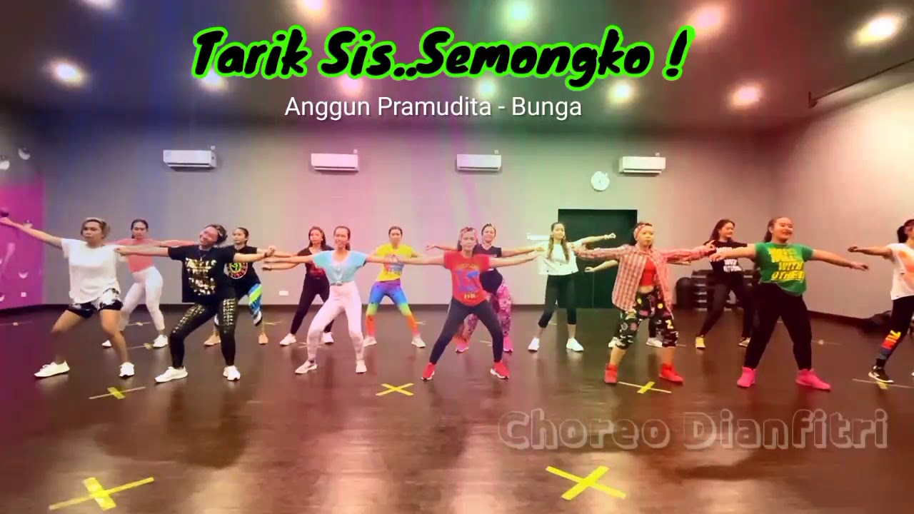 TARIK SIS SEMONGKO ZUMBA | ANGGUN PRAMUDITA | ANEKA SAFARI | CHOREO DIAN FITRI