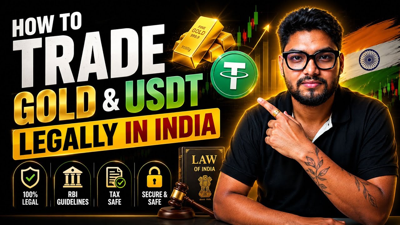 How to Trade Forex Gold/Crypto/USDT Legally in INDIA without Bank Freeze | ft.Mrinmoy