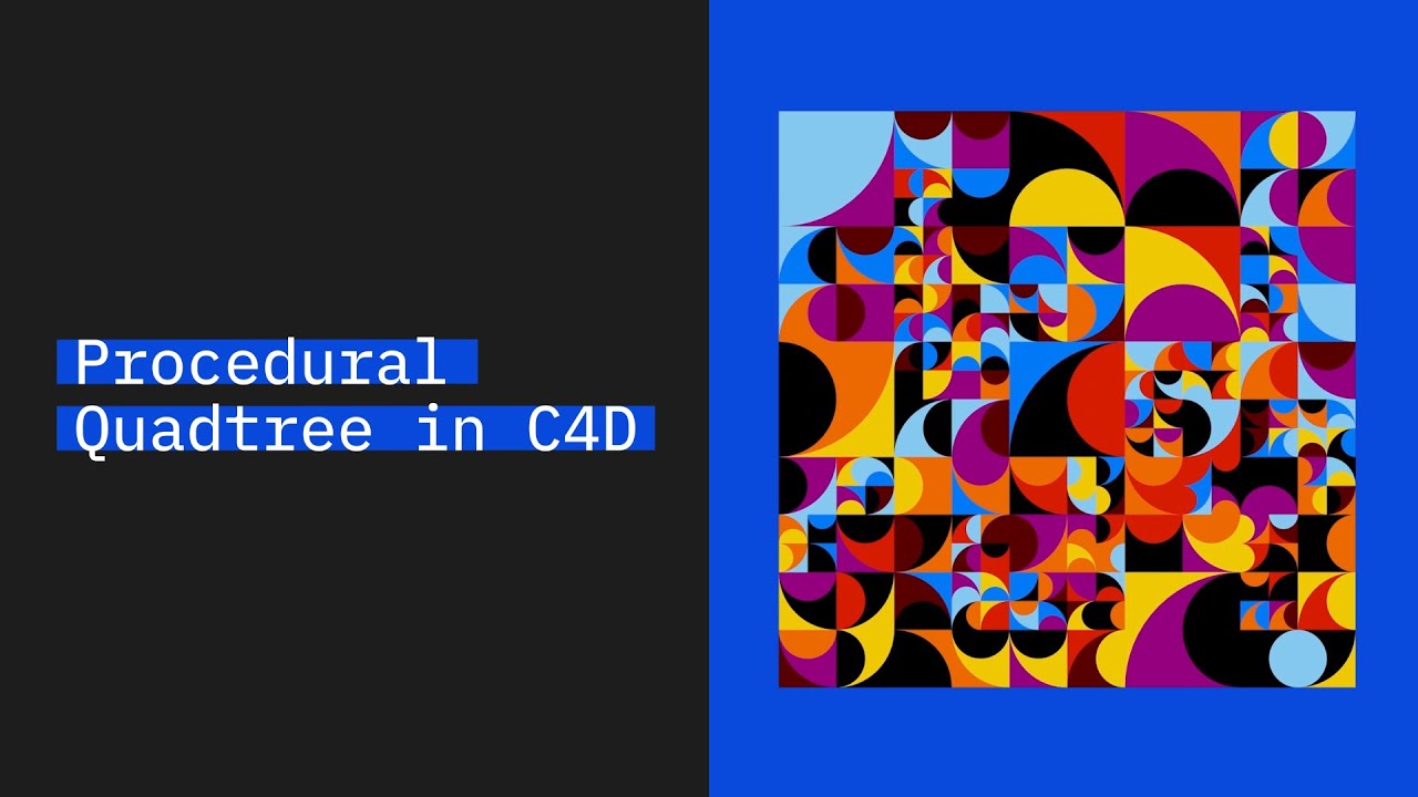 Procedural Quadtree | Cinema 4d tutorial