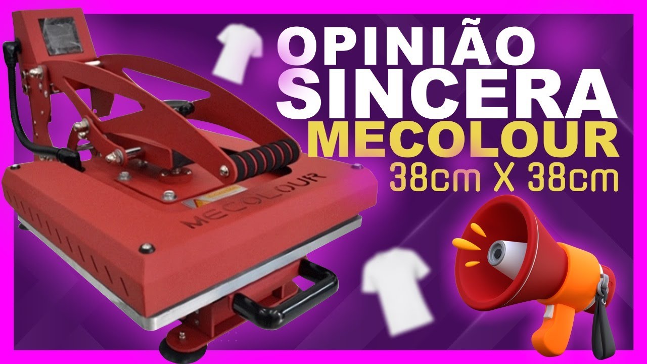 Opinião Sincera da Prensa Plana da Mecolour 38x38 (Veja antes de comprar)