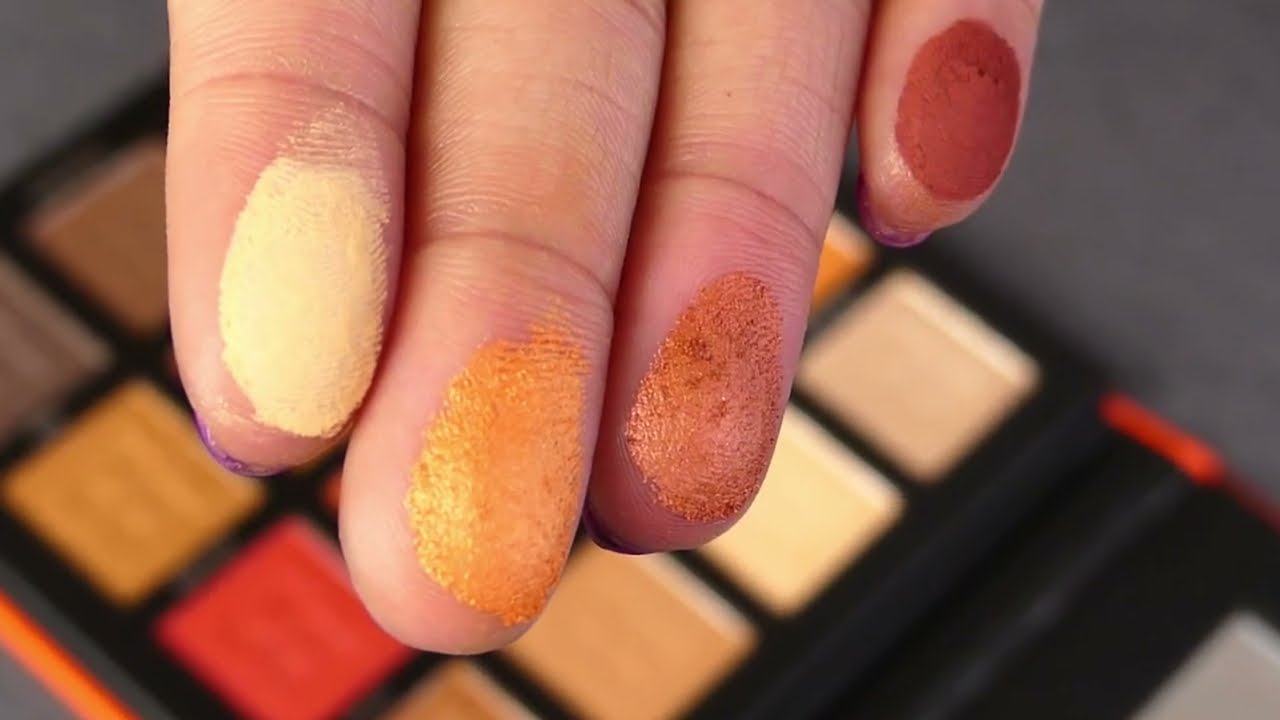 Beauty Bay Fiery 16 Colour Palette Swatches