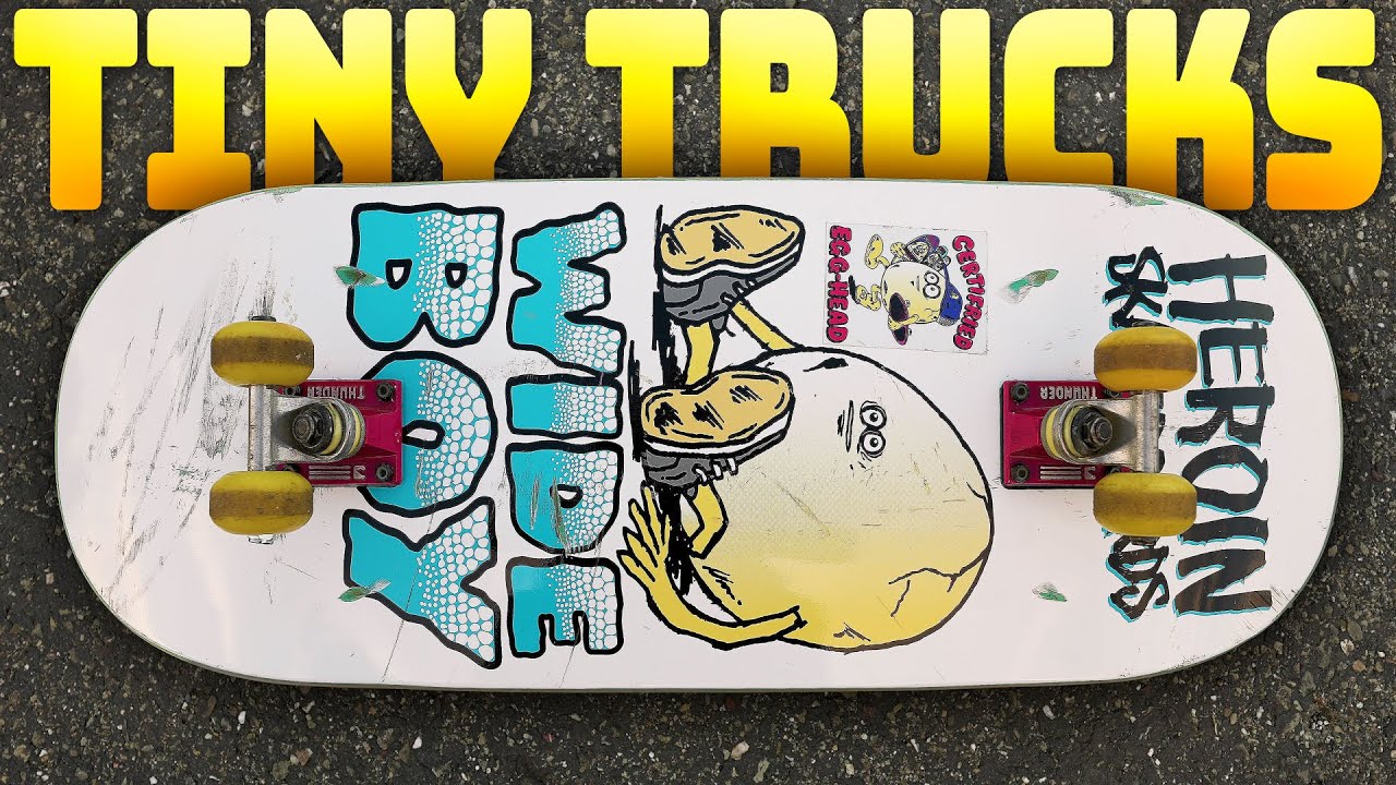 WIDEST SKATEBOARD WITH THE TINIEST TRUCKS?!?!