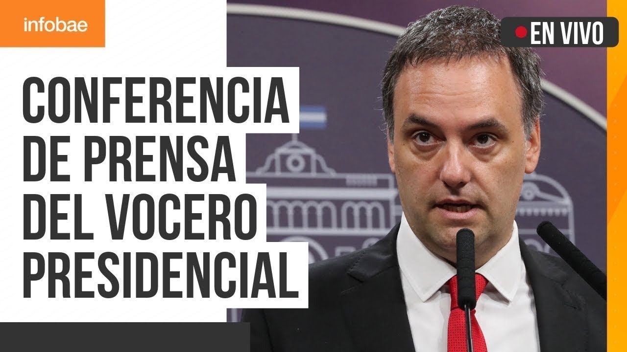 Conferencia de prensa del vocero presidencial, Manuel Adorni (10/04/2024)