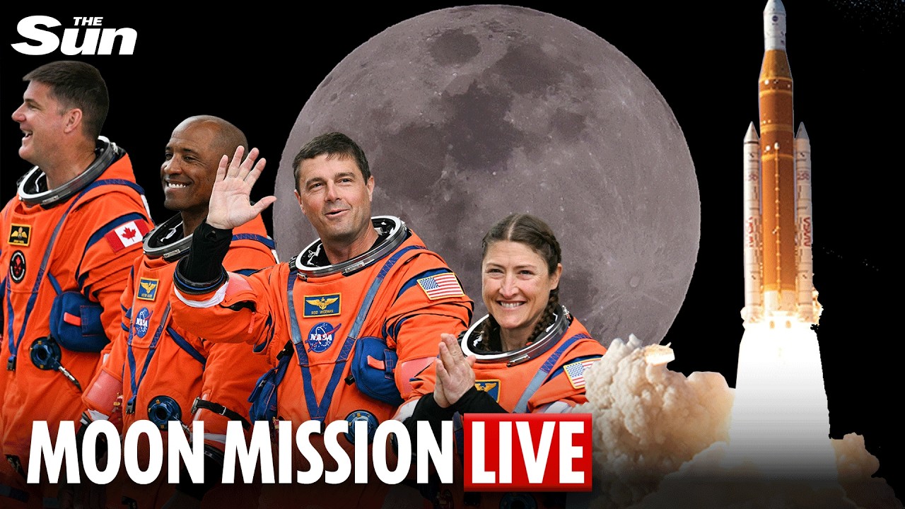 LIVE NOW - NASA&rsquo;s deep space lunar voyage around the moon
