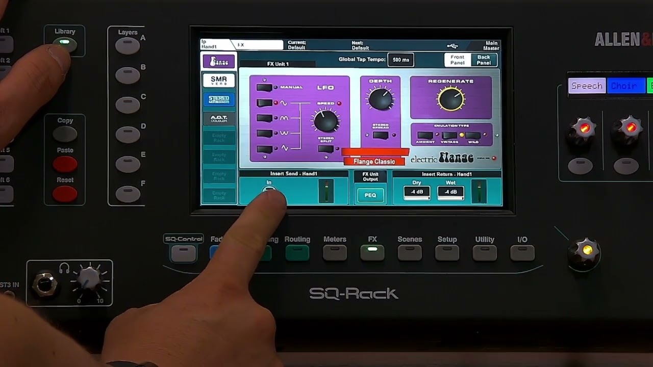 SQ Rack Setting up FX