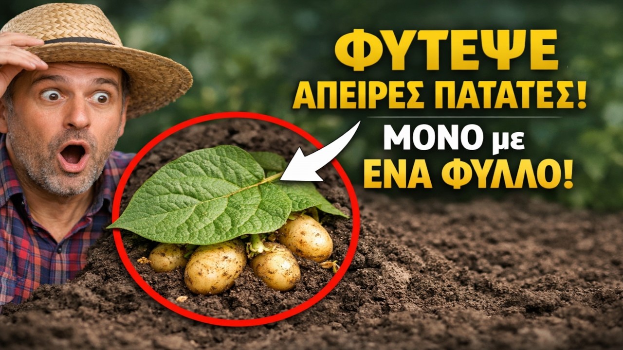 Οι Αγρότες το Κρύβουν! Φύτεψε ΑΠΕΙΡΕΣ Πατάτες Μόνο με ΕΝΑ Φύλλο!