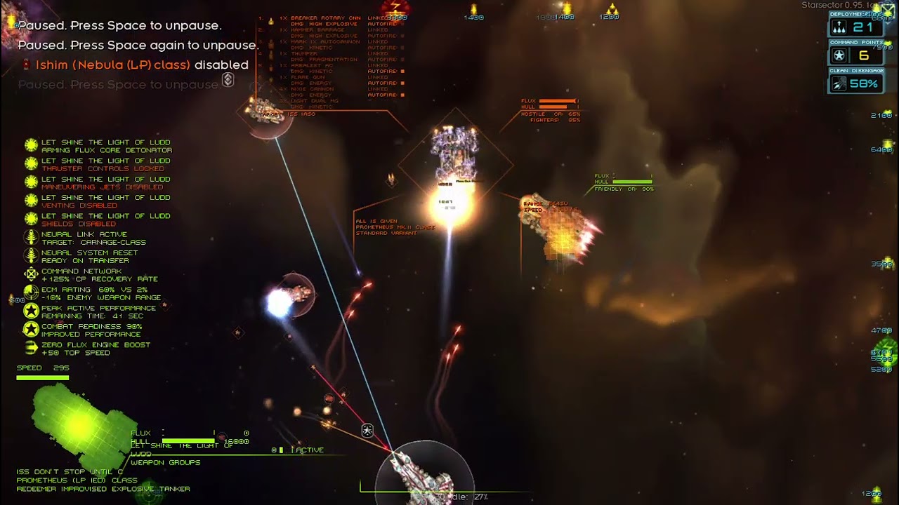 when you don't pay the Luddic Path - Starsector