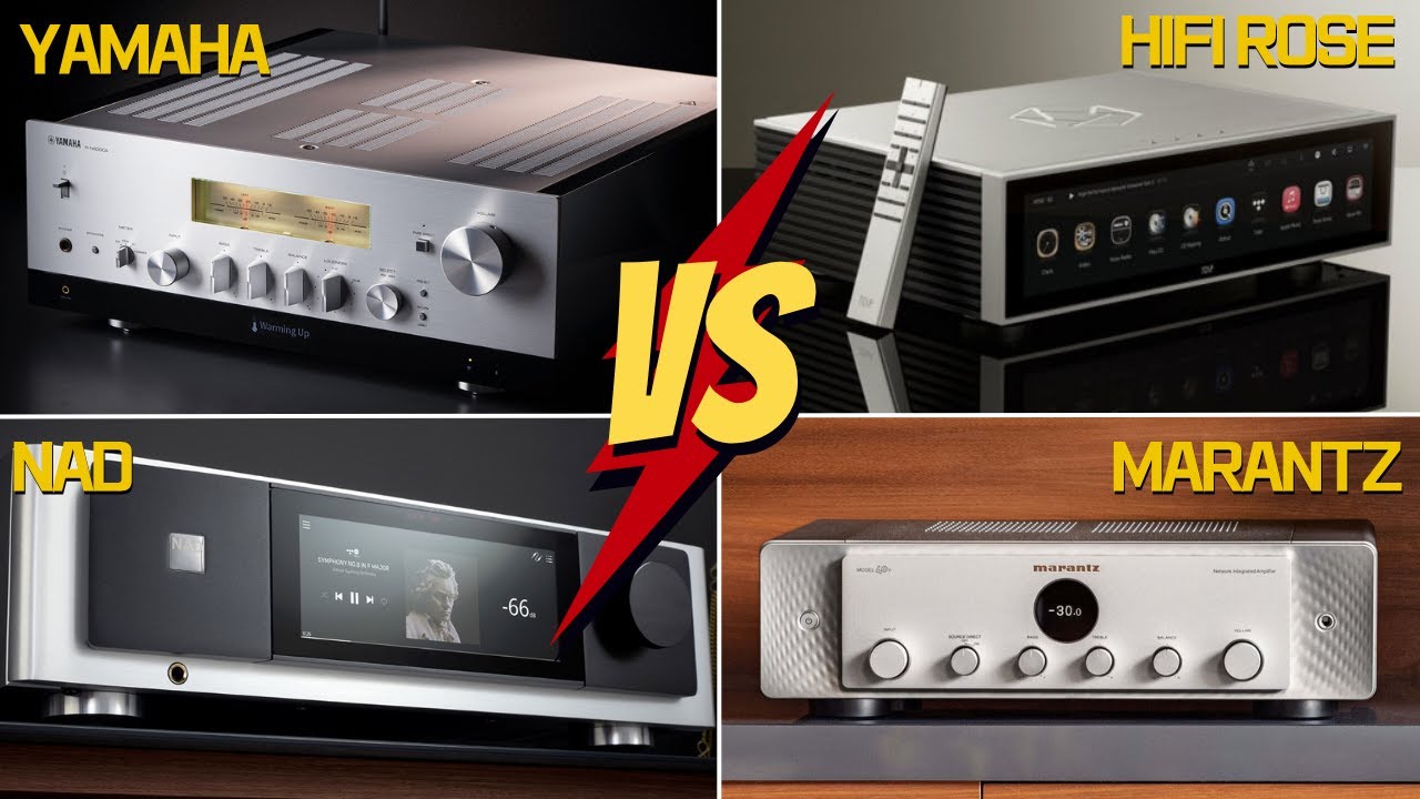 올인원 인티앰프의 최강자는? 4종 인티앰프 전격비교 NAD M33, YAMAHA R-N2000A, MARANTZ MODEL 40N, HIFI ROSE RS520