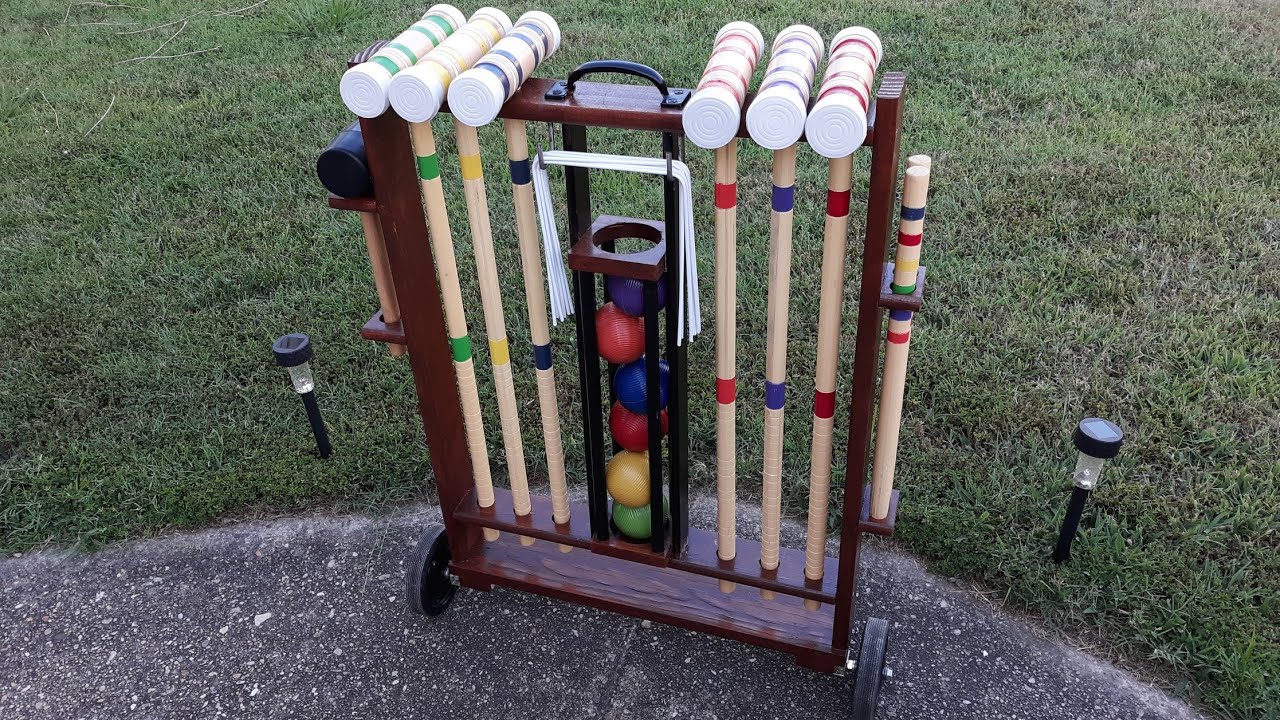How to Make a Rolling Rack for a Croquet Set