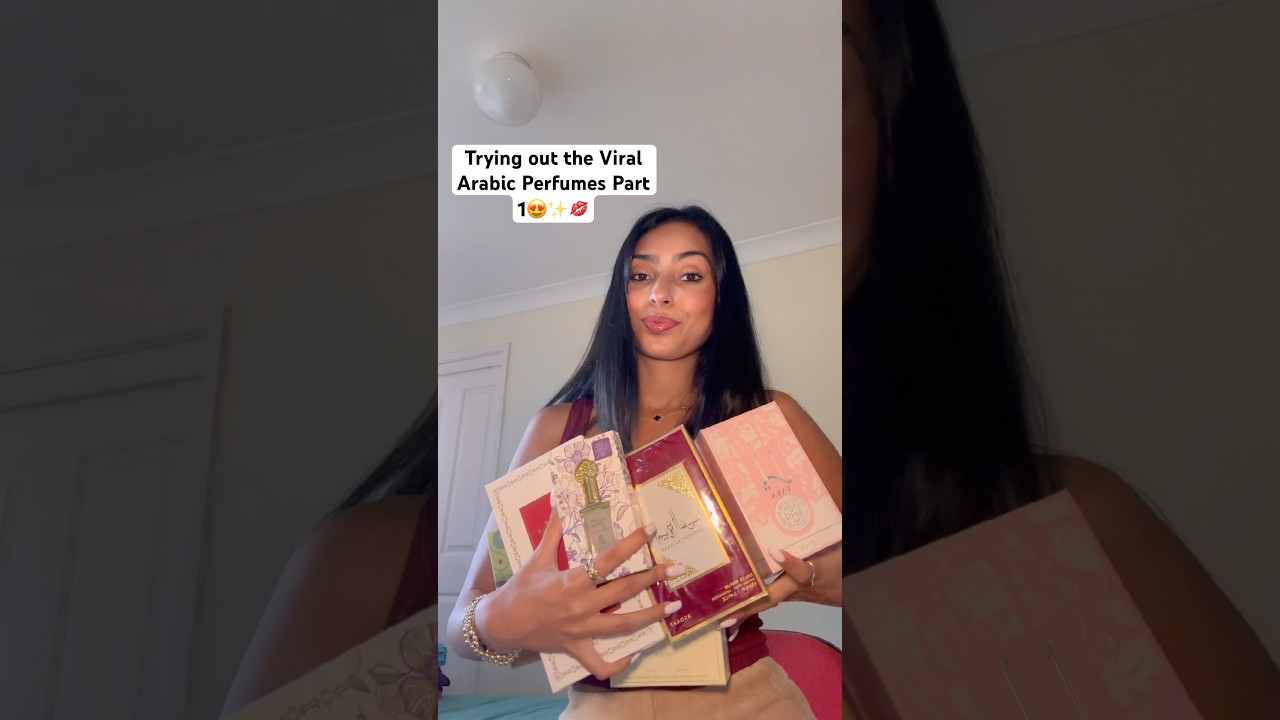 Trying Arabic Perfumes , TikTok made me Buy it Part 1 😍✨💋#arabicperfumes #asmr #unboxing #haul