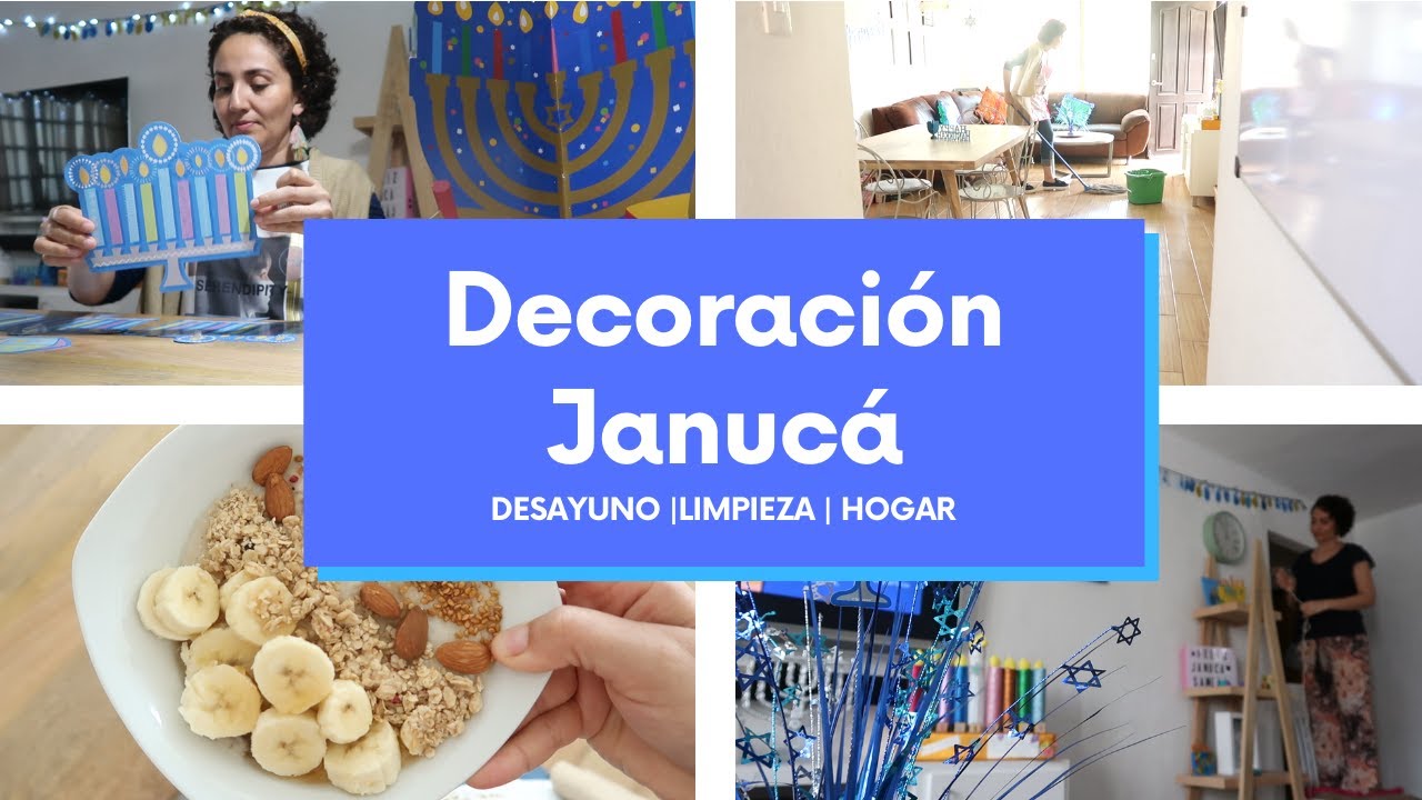 Decoración de Janucá✡️🕎|Desayuno🍌🥣|Shalom🙏|Limpieza🧹 Hogar🏡