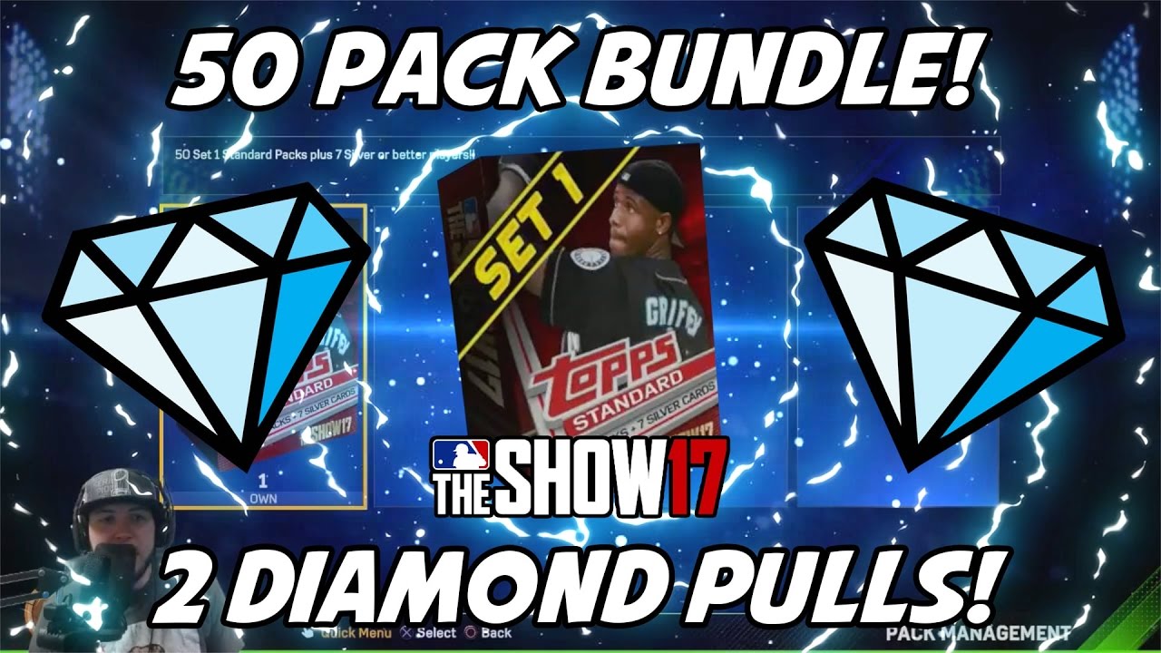 2 DIAMOND PULLS! 50 PACK BUNDLE! - MLB The Show 17 Diamond Dynasty